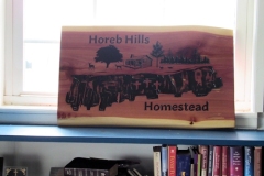 Horeb Hills Customized Cedar Sign