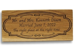 Carved Marriage Sign