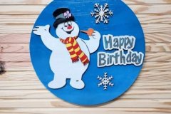 Frosty the Snowman Door Hanger